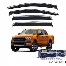 FORD RANGER 2015- KROMLU CAM RÜZGARLIĞI 4LÜ 