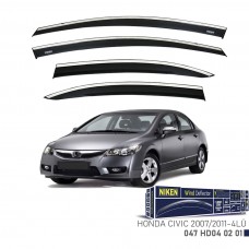 HONDA CIVIC 2007-2011 KROMLU CAM RÜZGARLIĞI 4LÜ 
