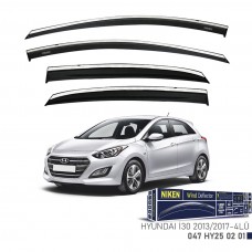HYUNDAI I30 2013-2017 KROMLU CAM RÜZGARLIĞI 4LÜ 