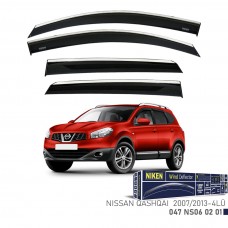 NISSAN QASHQAI 2007-2013 KROMLU CAM RÜZGARLIĞI 4LÜ 