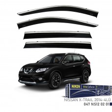 NISSAN X-TRAIL 2014- KROMLU CAM RÜZGARLIĞI 4LÜ 