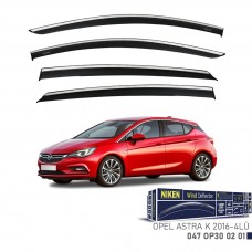 OPEL ASTRA K 2016- KROMLU CAM RÜZGARLIĞI 4LÜ 