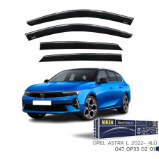 OPEL ASTRA L 2022- KROMLU CAM RÜZGARLIĞI 4LÜ 