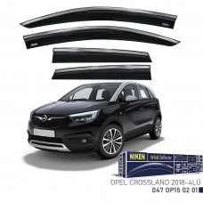 OPEL CROSSLAND X 2018- KROMLU CAM RÜZGARLIĞI 4LÜ 