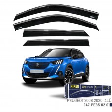 PEUGEOT 2008 2020- KROMLU CAM RÜZGARLIĞI 4LÜ 