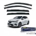 RENAULT CLIO 5 2020- KROMLU CAM RÜZGARLIĞI 4LÜ 