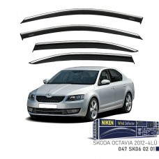 SKODA OCTAVIA 2012- KROMLU CAM RÜZGARLIĞI 4LÜ 