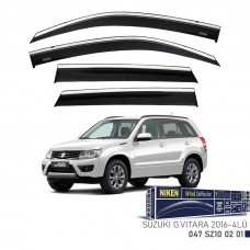 SUZUKI G.VITARA 2016- KROMLU CAM RÜZGARLIĞI 4LÜ 