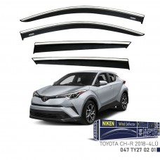 TOYOTA CHR 2018- KROMLU CAM RÜZGARLIĞI 4LÜ 
