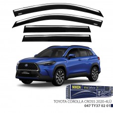 TOYOTA COROLLA CROSS 2020-KROMLU CAM RÜZGARLIĞI 4LÜ