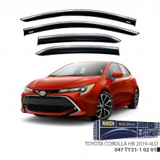 TOYOTA COROLLA HB 2019- KROMLU CAM RÜZGARLIĞI 4LÜ 