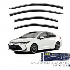 TOYOTA COROLLA SD 2019- KROMLU CAM RÜZGARLIĞI 4LÜ 