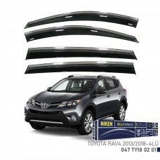 TOYOTA RAV4 2013-2018 KROMLU CAM RÜZGARLIĞI 4LÜ 