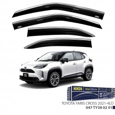 TOYOTA YARIS CROSS 2021- KROMLU CAM RÜZGARLIĞI 4LÜ 