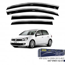 Volkswagen GOLF 6 2009-2013 KROMLU CAM RÜZGARLIĞI 4LÜ 