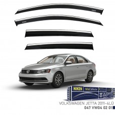 Volkswagen JETTA 2011- KROMLU CAM RÜZGARLIĞI 4LÜ 