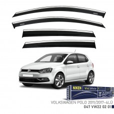 Volkswagen POLO 2011-2017 KROMLU CAM RÜZGARLIĞI 4LÜ 