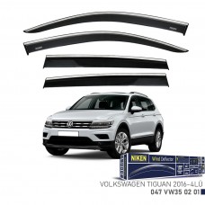 VW TIGUAN 2016- KROMLU CAM RÜZGARLIĞI 4LÜ                            .