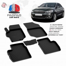 Citroen C-Elysee  4D Havuzlu Paspas  2013-                                ,