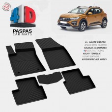 Dacia  Sandero 3  4D Havuzlu Paspas  2020 ve Sonrası