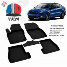 Ford Focus 3.5 Makyajlı  4D Havuzlu Paspas  2015-2019