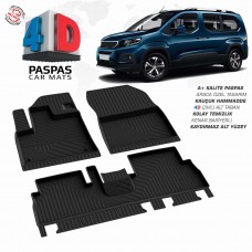 Peugeot Rifter 4D Havuzlu Paspas 2019-                                ,