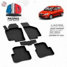 Skoda Fabia 2 4D Havuzlu Paspas 2007-2014