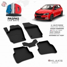 Skoda Fabia 3 4D Havuzlu Paspas 2014-2021 Arası